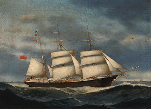 Edvard Petersen barque Annie Burrill china oil painting image